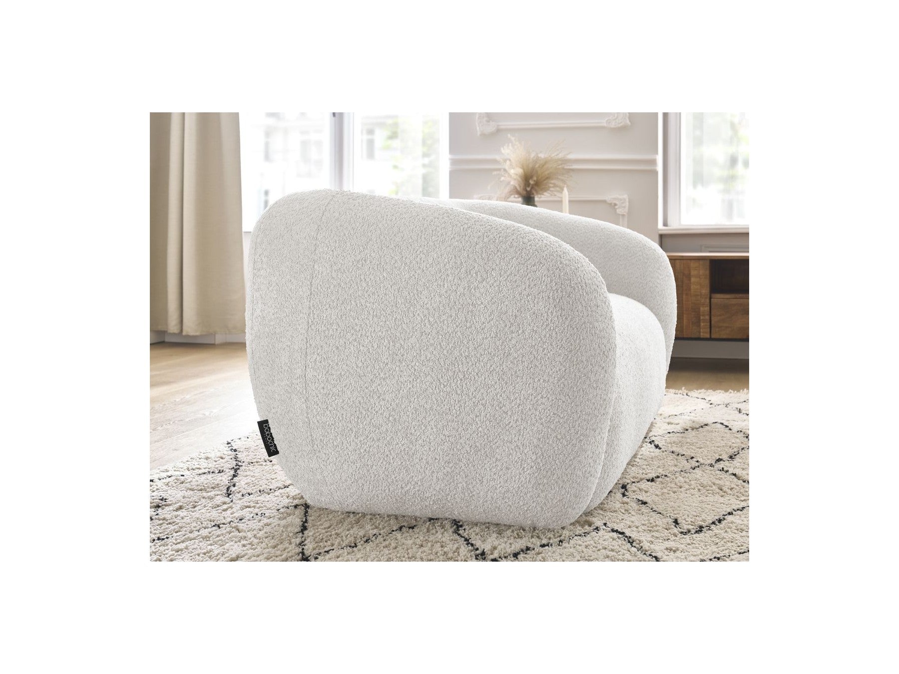 Celine - Canapé Droit Fixe 2 Places - Tissu Bouclette