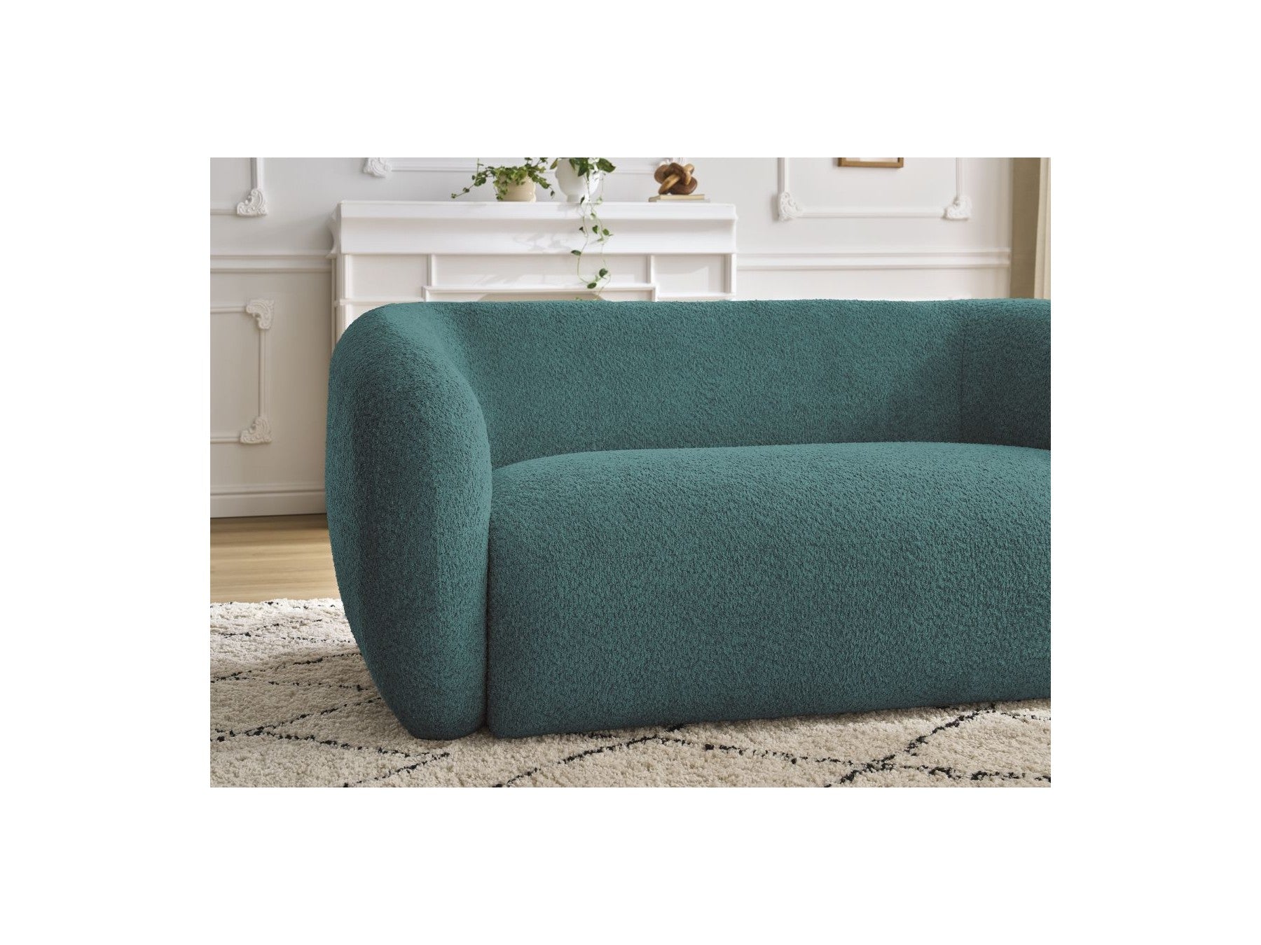 Celine - Canapé Droit Fixe 2 Places - Tissu Bouclette