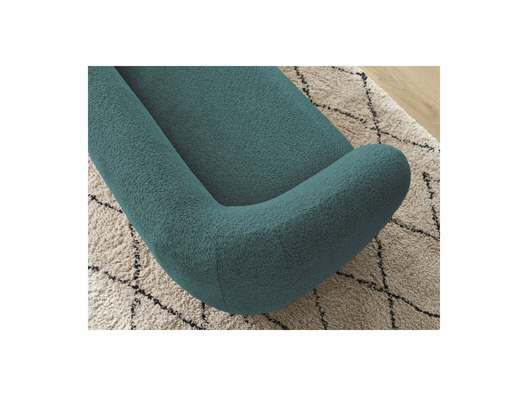 Celine - Canapé Droit Fixe 2 Places - Tissu Bouclette