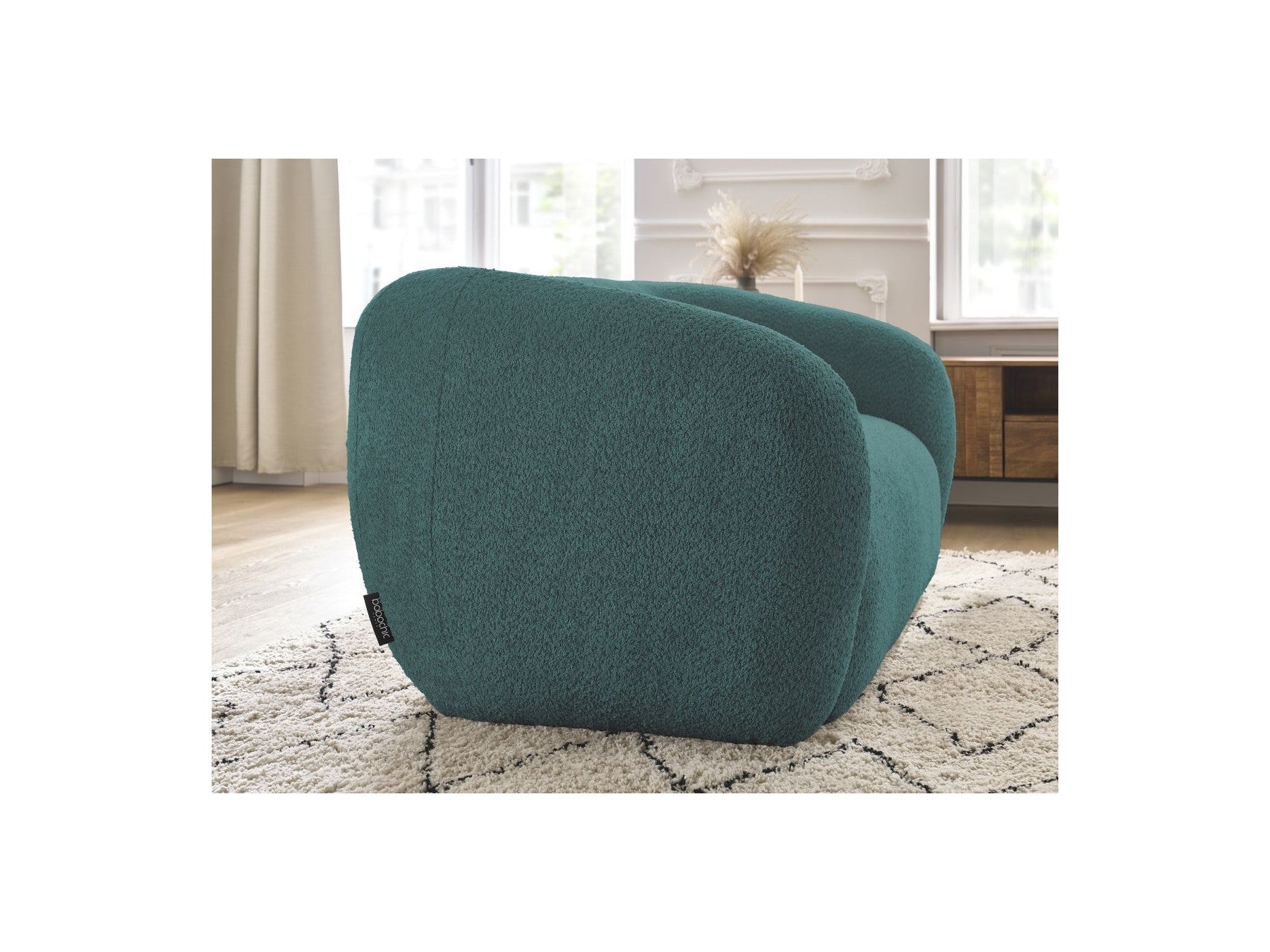 Celine - Canapé Droit Fixe 2 Places - Tissu Bouclette