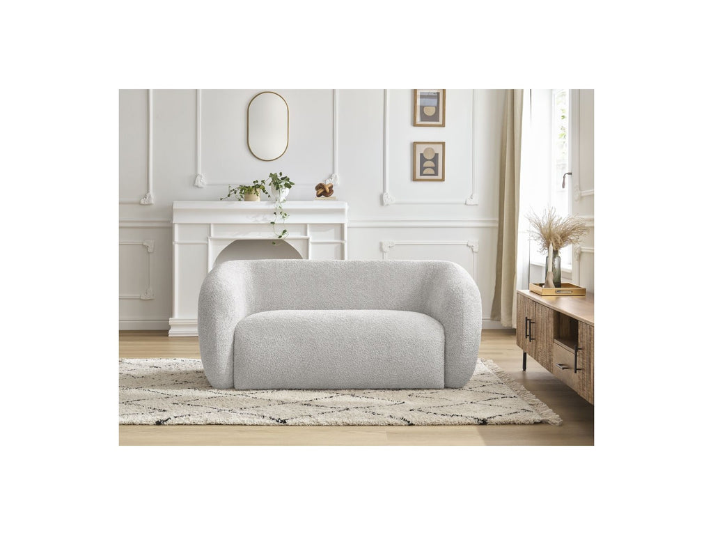 Celine - Canapé Droit Fixe 2 Places - Tissu Bouclette