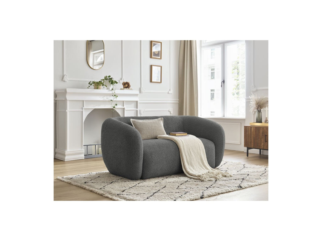 Celine - Canapé Droit Fixe 2 Places - Tissu Bouclette