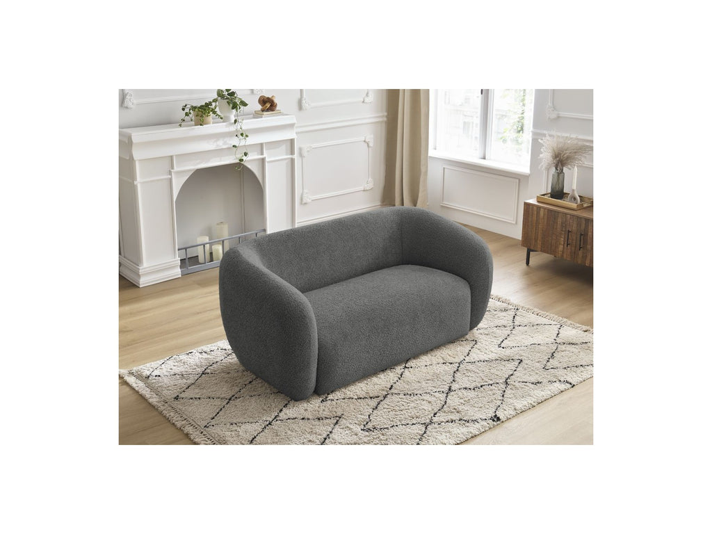 Celine - Canapé Droit Fixe 2 Places - Tissu Bouclette