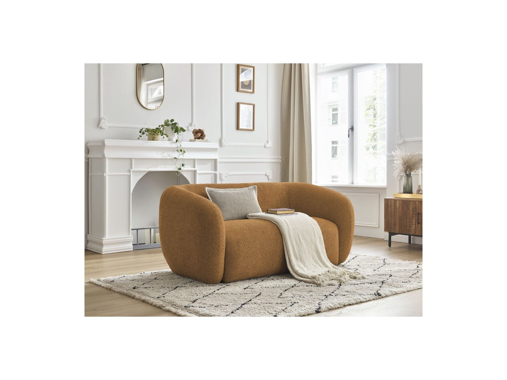 Celine - Canapé Droit Fixe 2 Places - Tissu Bouclette