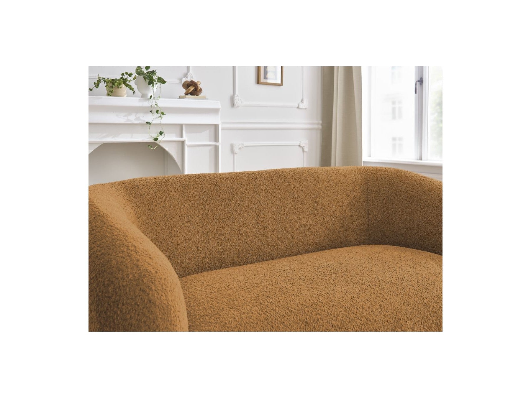 Celine - Canapé Droit Fixe 2 Places - Tissu Bouclette