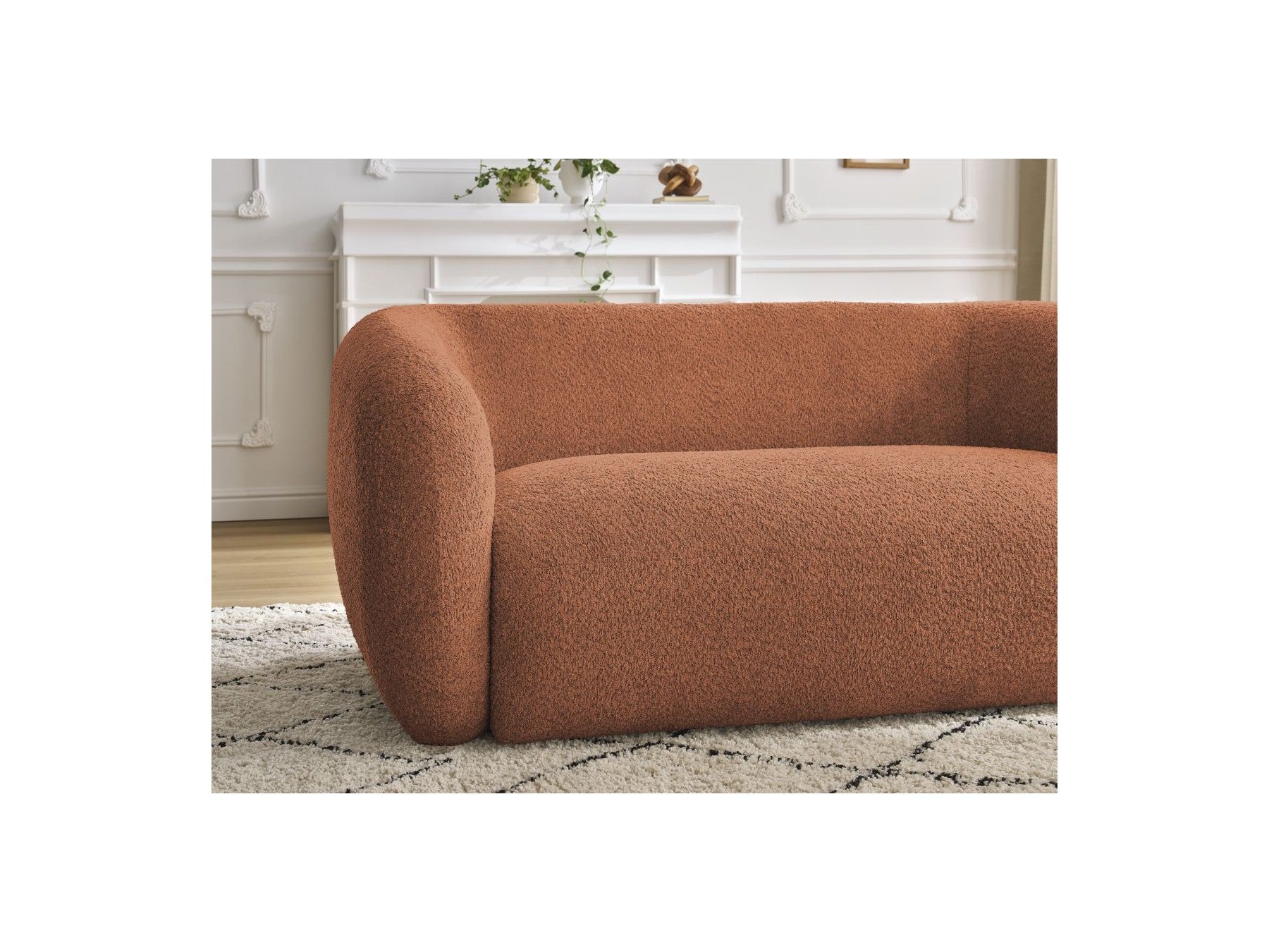 Celine - Canapé Droit Fixe 2 Places - Tissu Bouclette