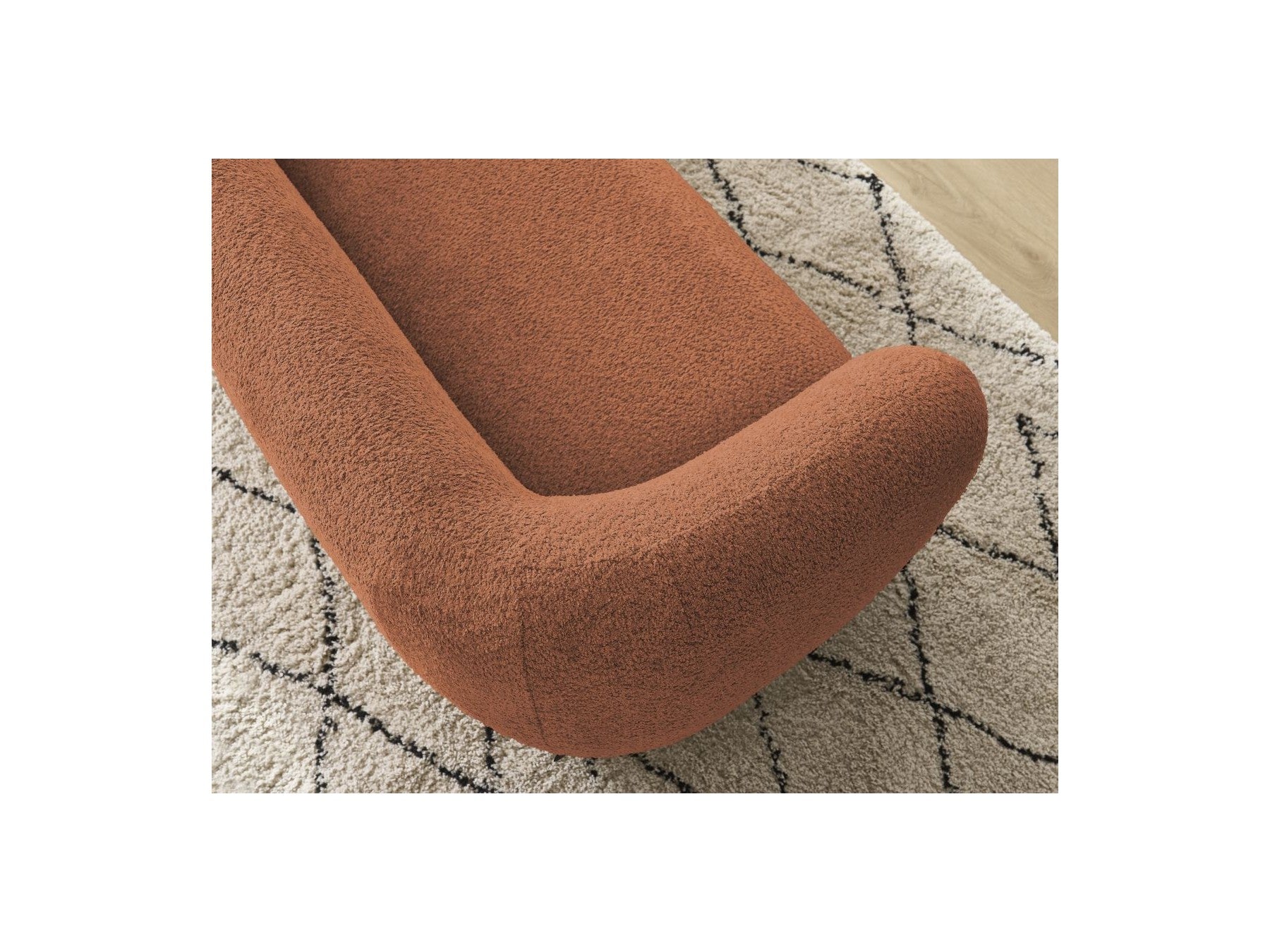 Celine - Canapé Droit Fixe 2 Places - Tissu Bouclette