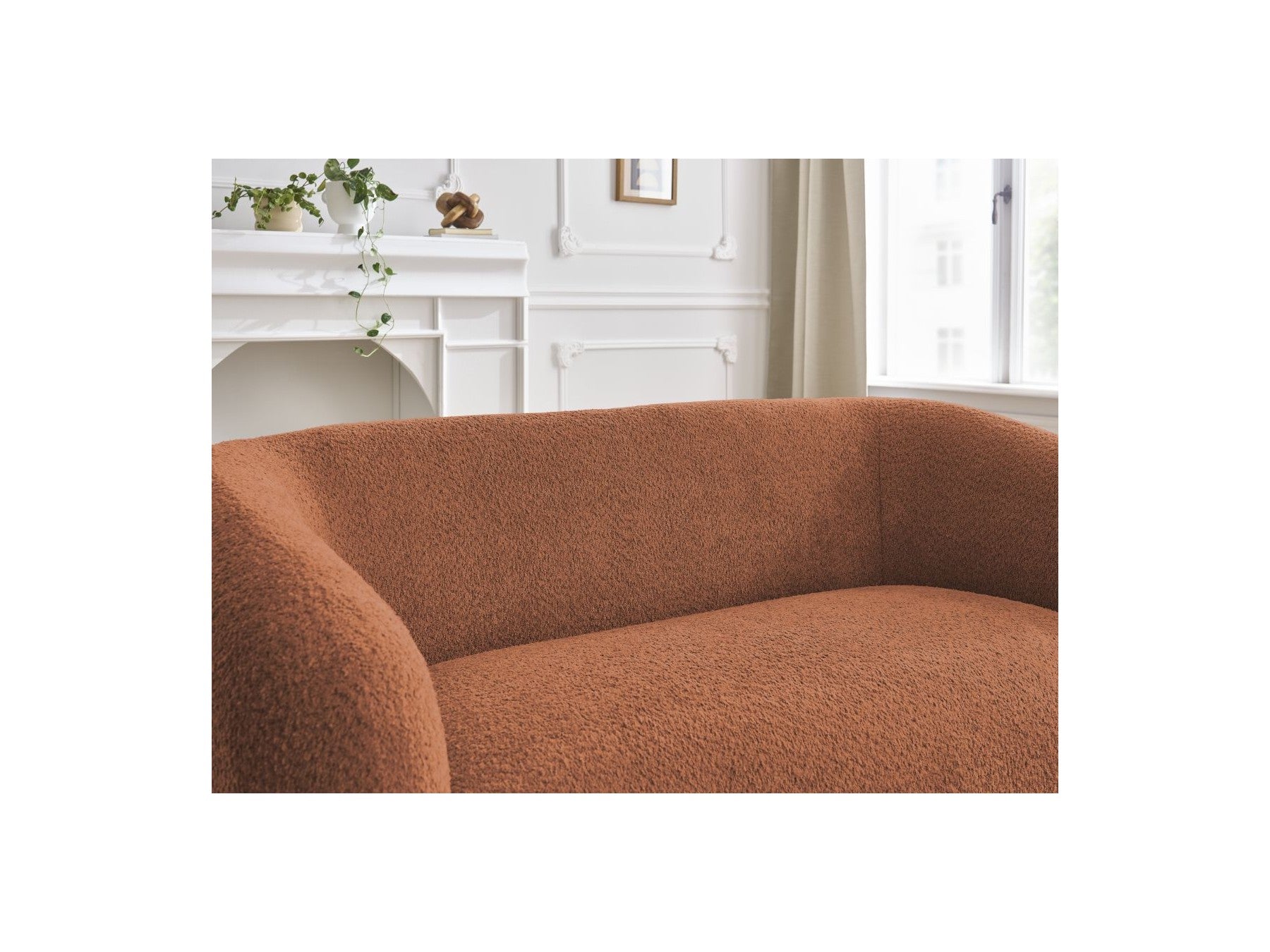 Celine - Canapé Droit Fixe 2 Places - Tissu Bouclette