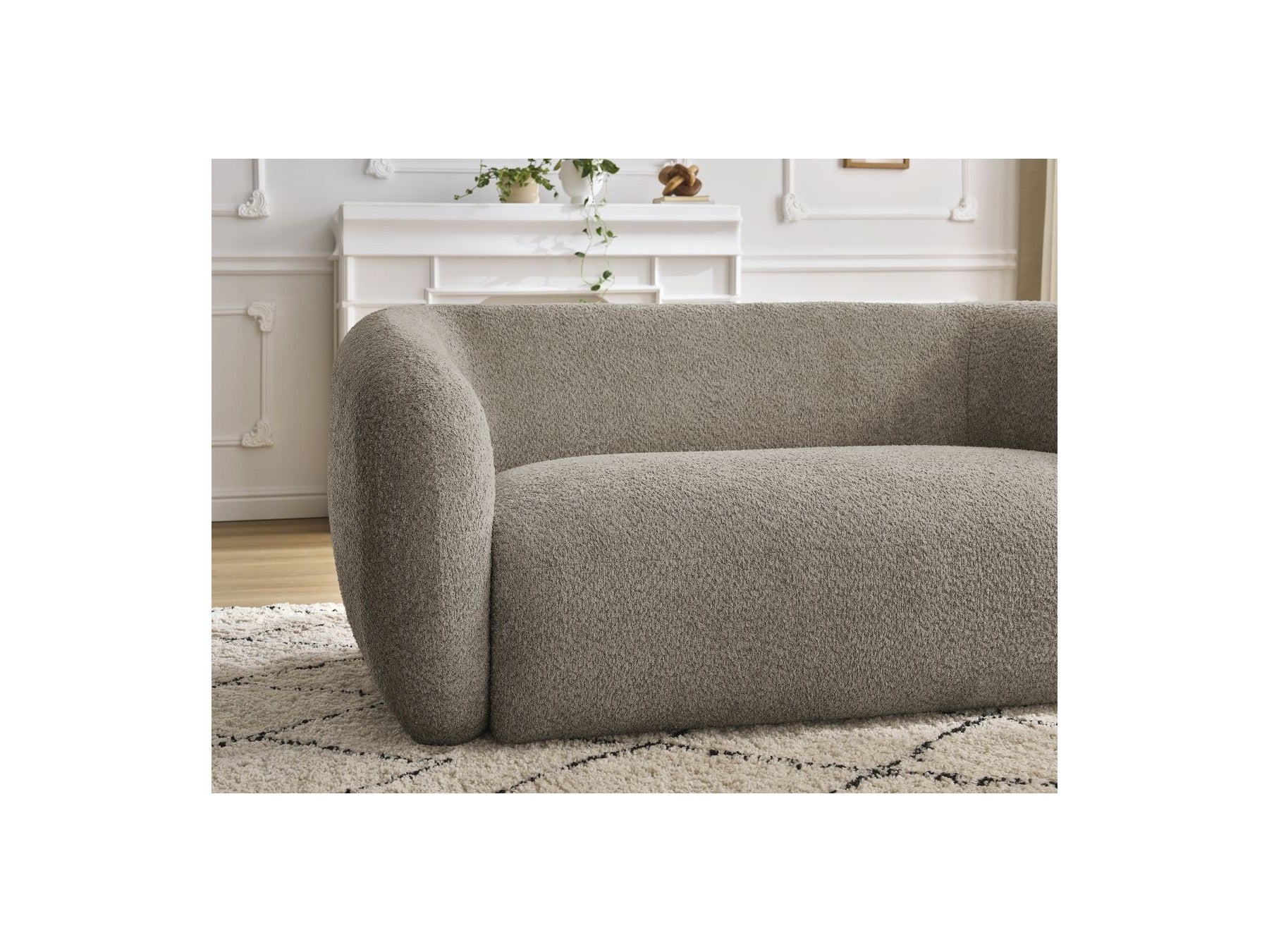 Celine - Canapé Droit Fixe 2 Places - Tissu Bouclette