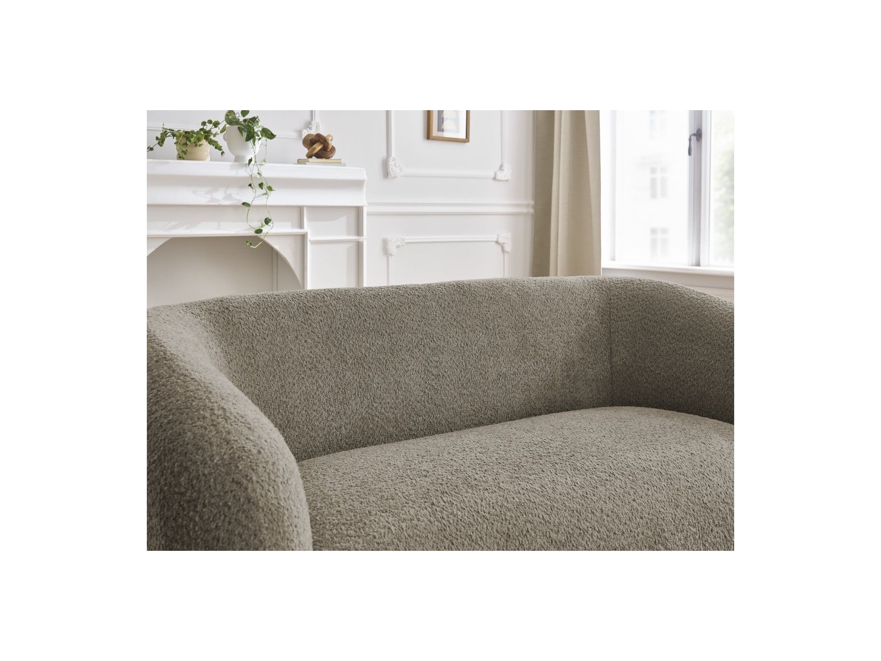 Celine - Canapé Droit Fixe 2 Places - Tissu Bouclette