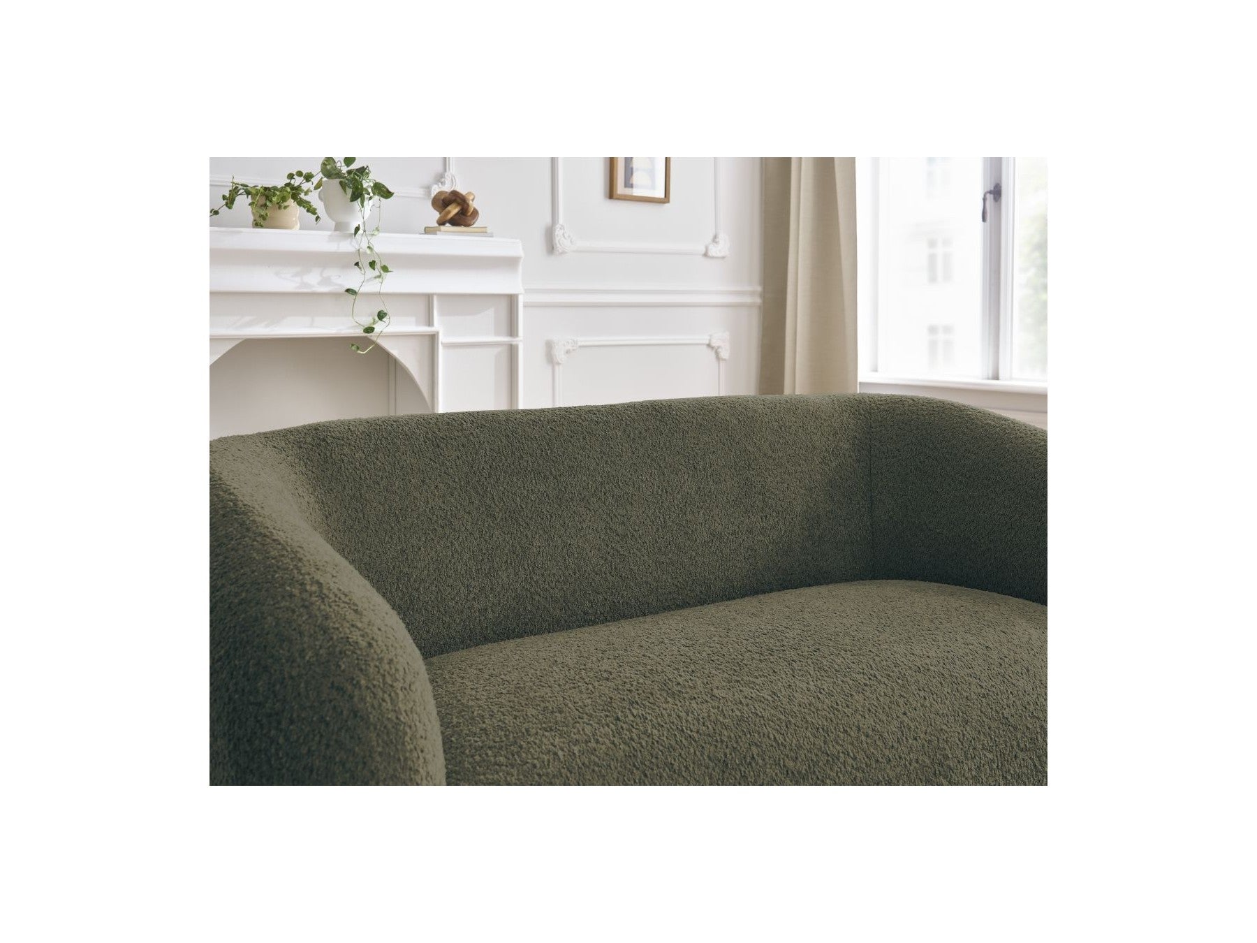 Celine - Canapé Droit Fixe 2 Places - Tissu Bouclette