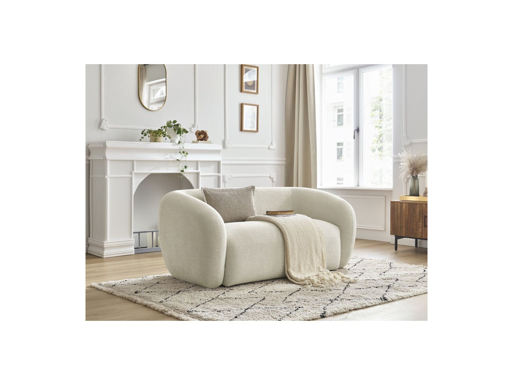 Celine - Canapé Droit Fixe 2 Places - Tissu Lisse