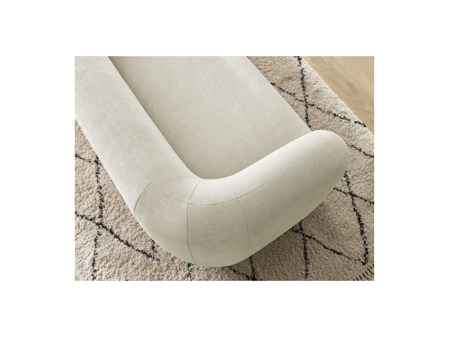 Celine - Canapé Droit Fixe 2 Places - Tissu Lisse