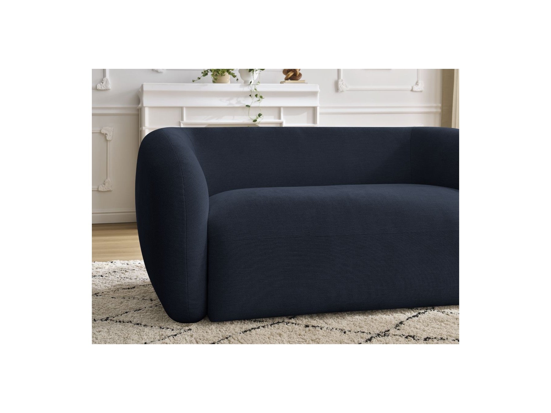 Celine - Canapé Droit Fixe 2 Places - Tissu Lisse