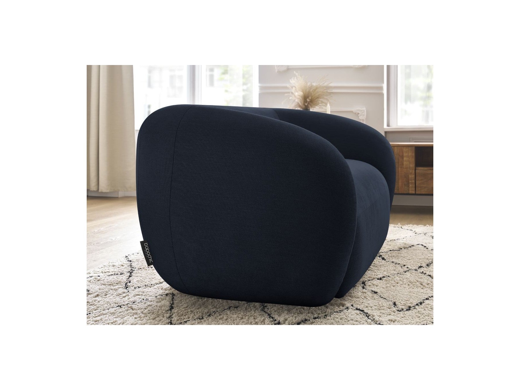 Celine - Canapé Droit Fixe 2 Places - Tissu Lisse