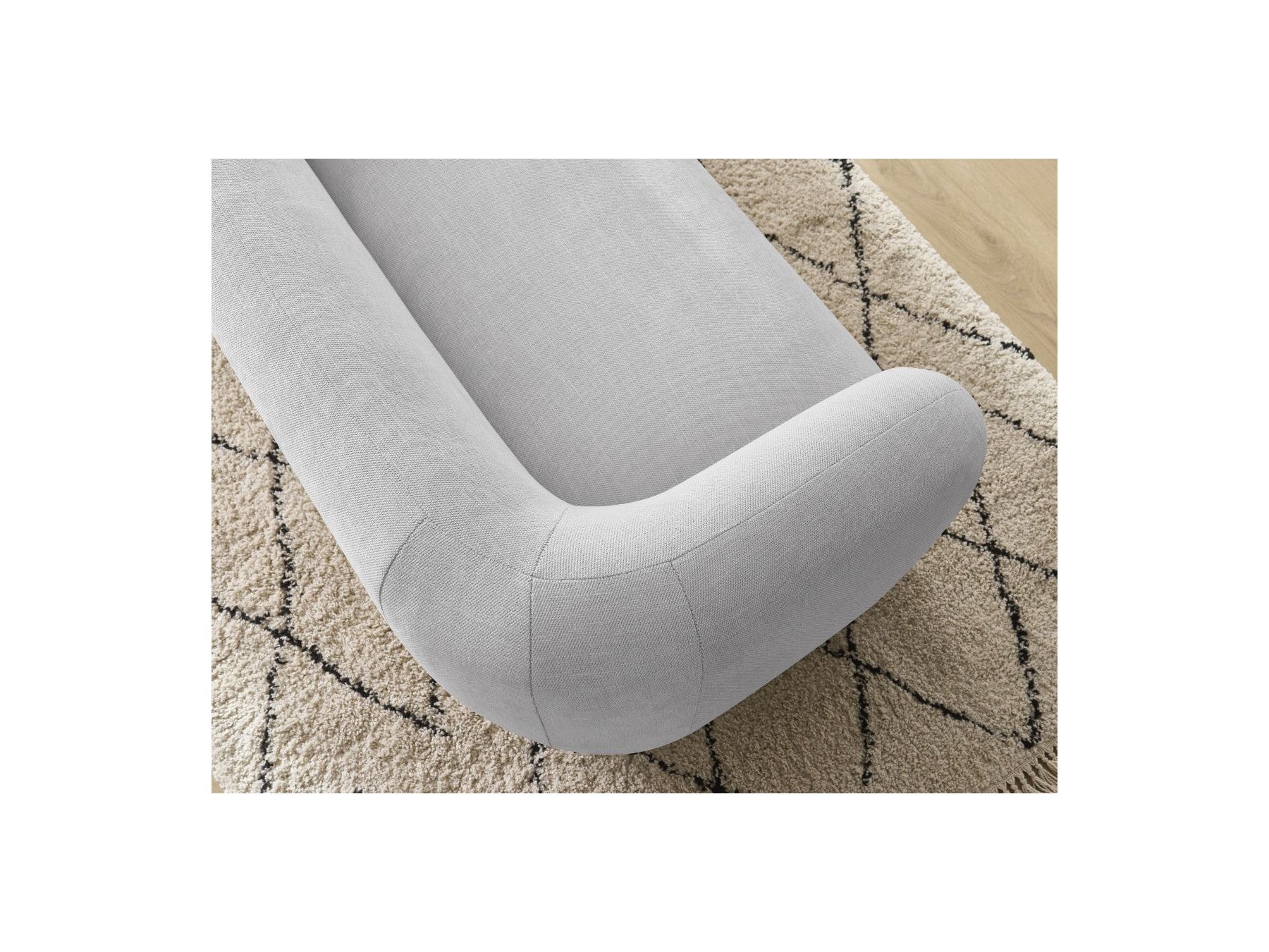 Celine - Canapé Droit Fixe 2 Places - Tissu Lisse