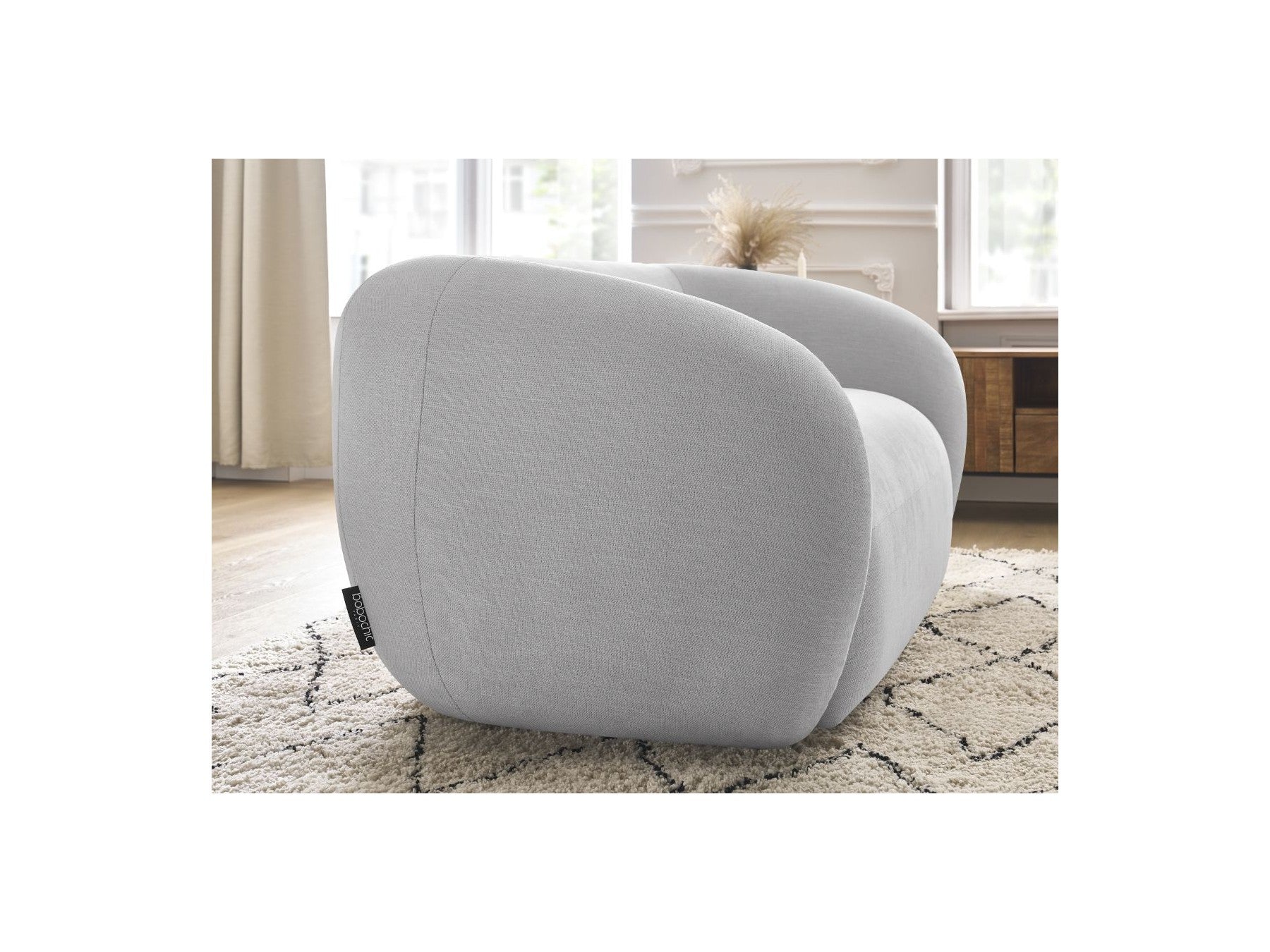 Celine - Canapé Droit Fixe 2 Places - Tissu Lisse