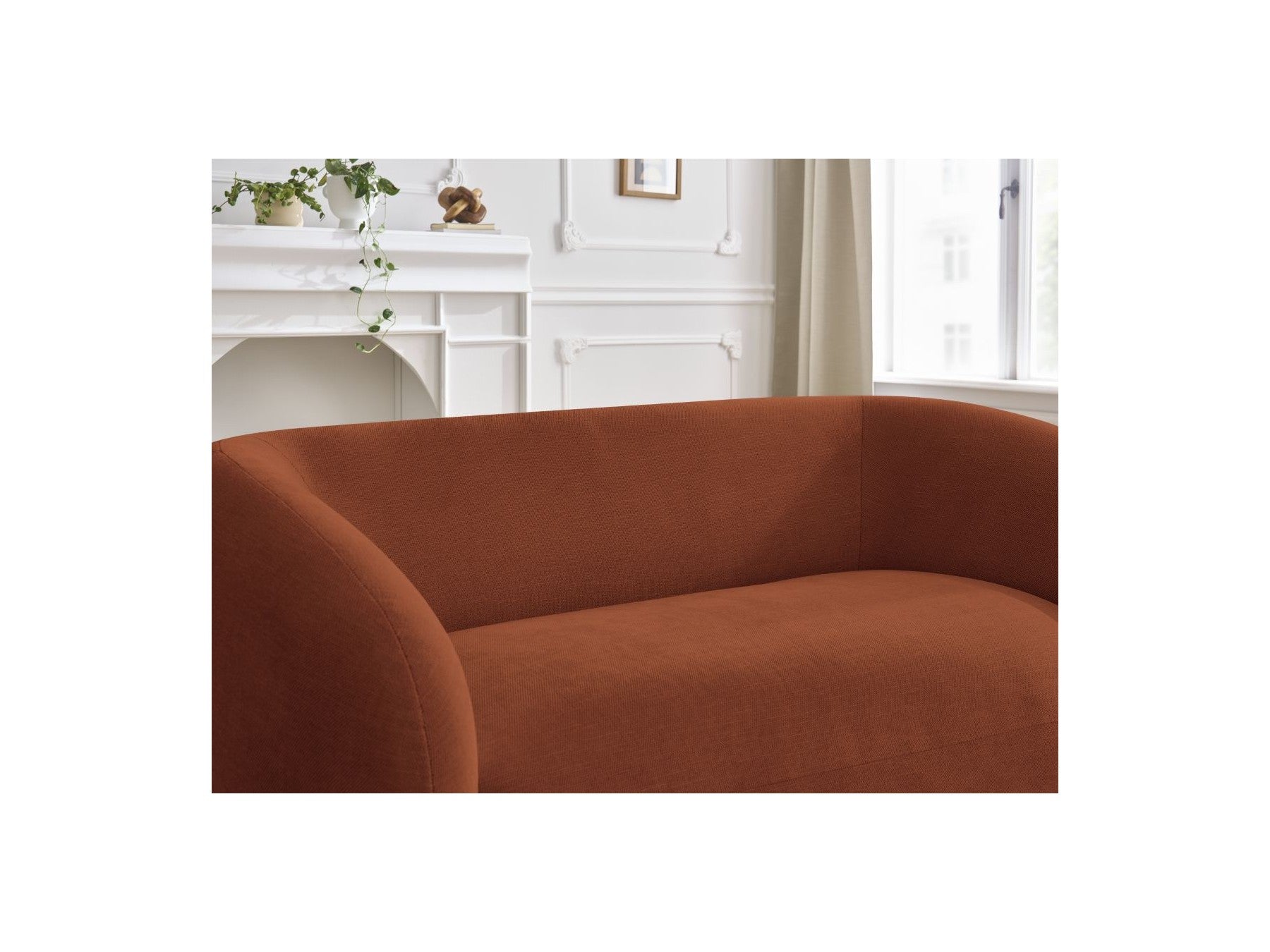 Celine - Canapé Droit Fixe 2 Places - Tissu Lisse