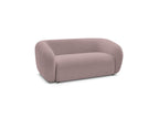 Celine - Canapé Droit Fixe 2 Places - Tissu Lisse