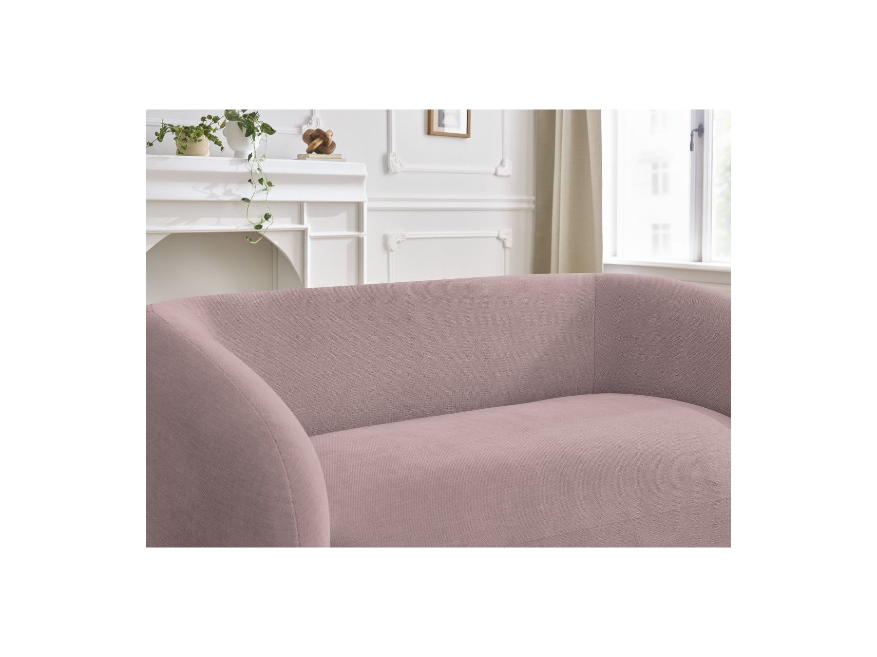 Celine - Canapé Droit Fixe 2 Places - Tissu Lisse