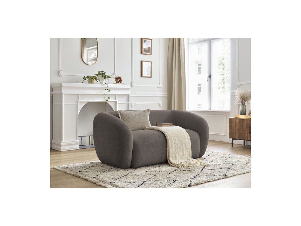 Celine - Canapé Droit Fixe 2 Places - Tissu Lisse