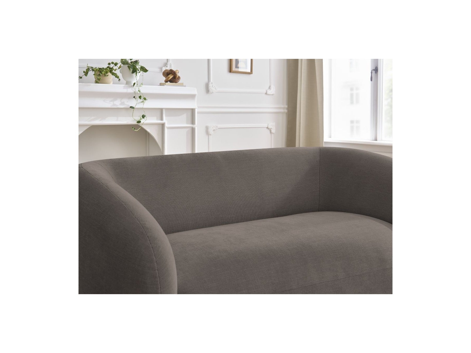 Celine - Canapé Droit Fixe 2 Places - Tissu Lisse
