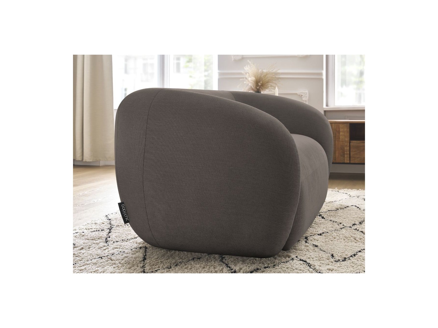 Celine - Canapé Droit Fixe 2 Places - Tissu Lisse