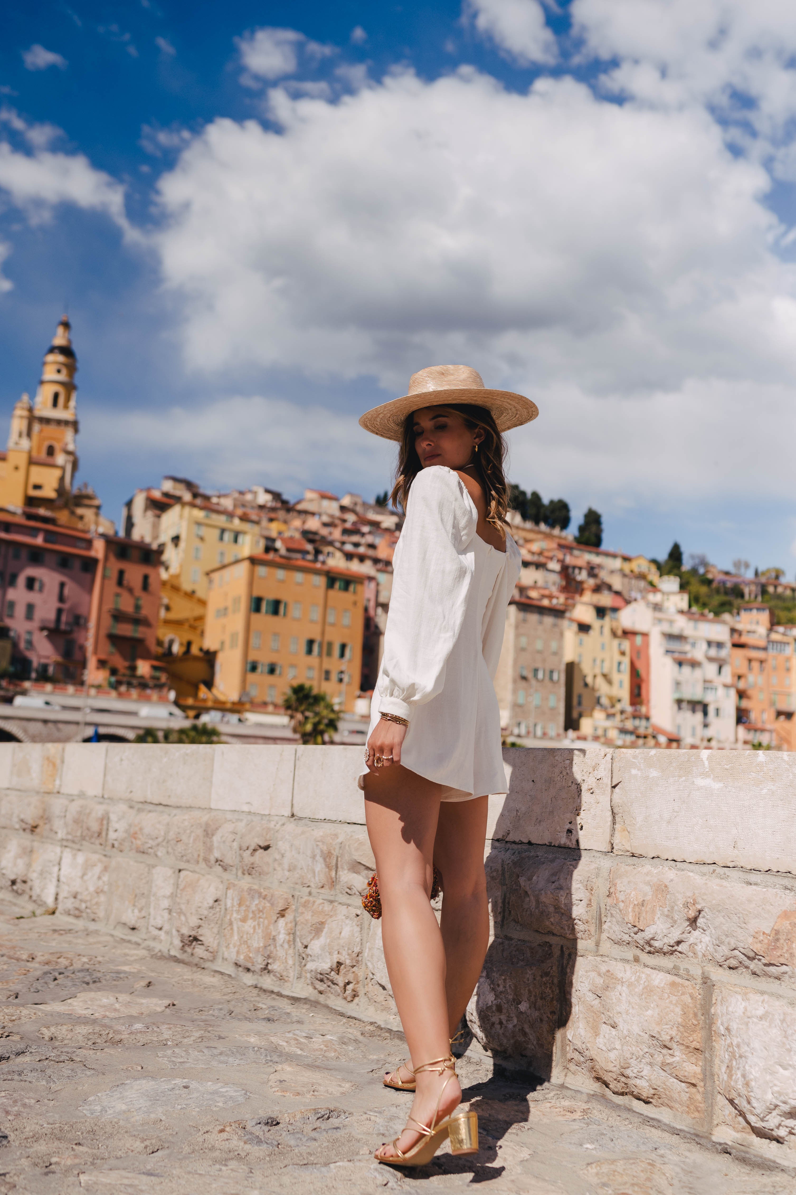 Aya Lin Playsuit White Viscose