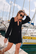 Aya Lin Playsuit Black Viscose