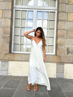 Robe Longue Stella Écrue