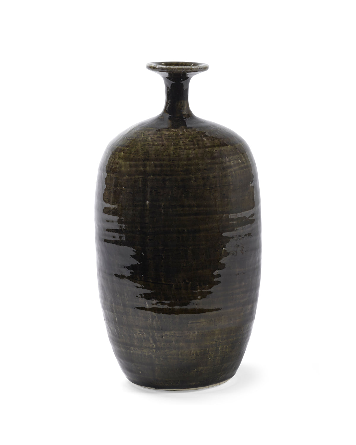 Glazed Shades - Vase - L - Grès - Vert Foncé