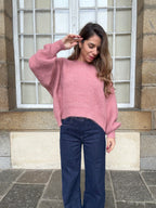Jade Knitted Sweater Old Pink