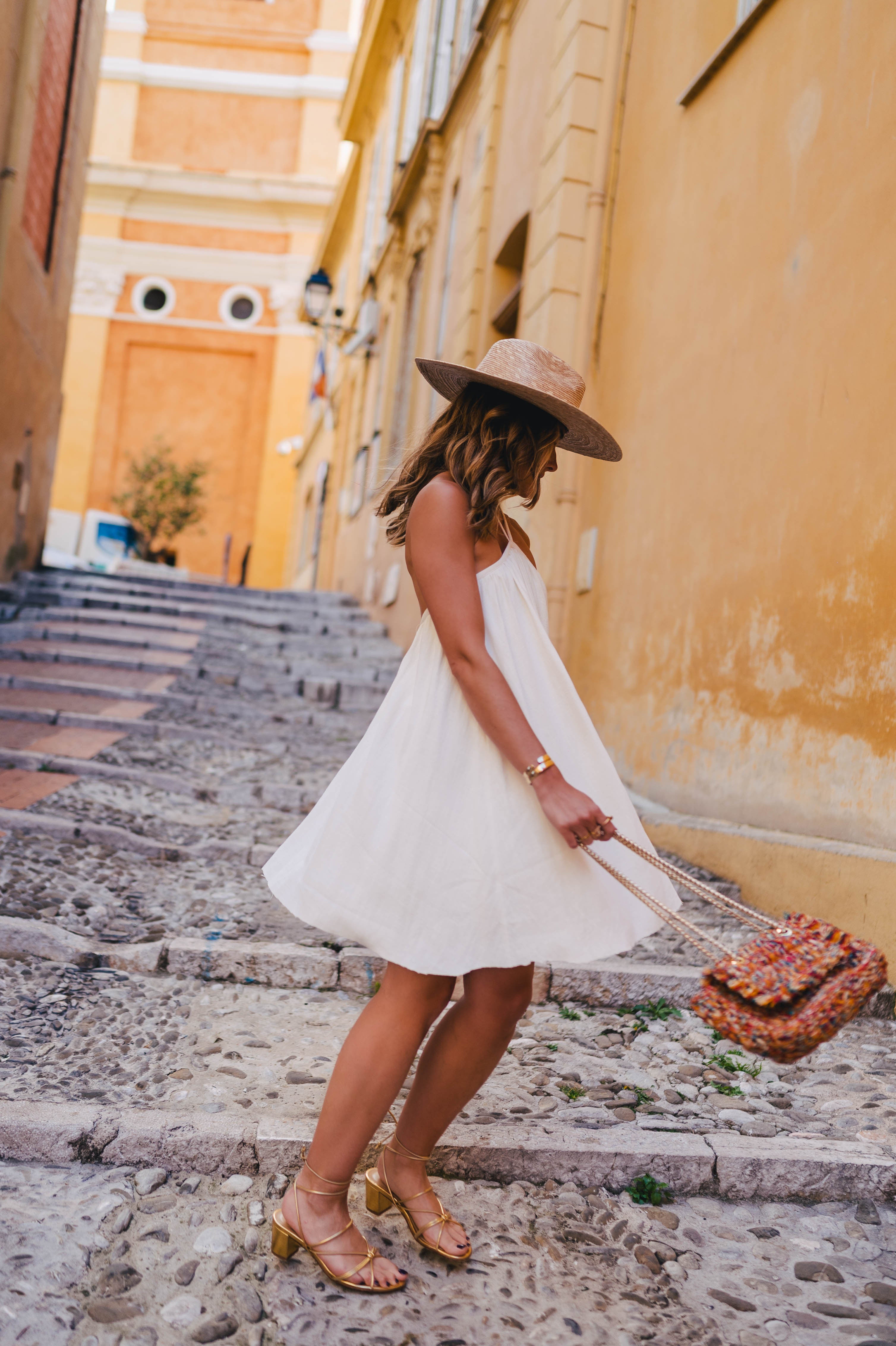 Vestido Nanette Lino Viscosa Blanco