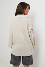 Camisa - Beige - Mujer