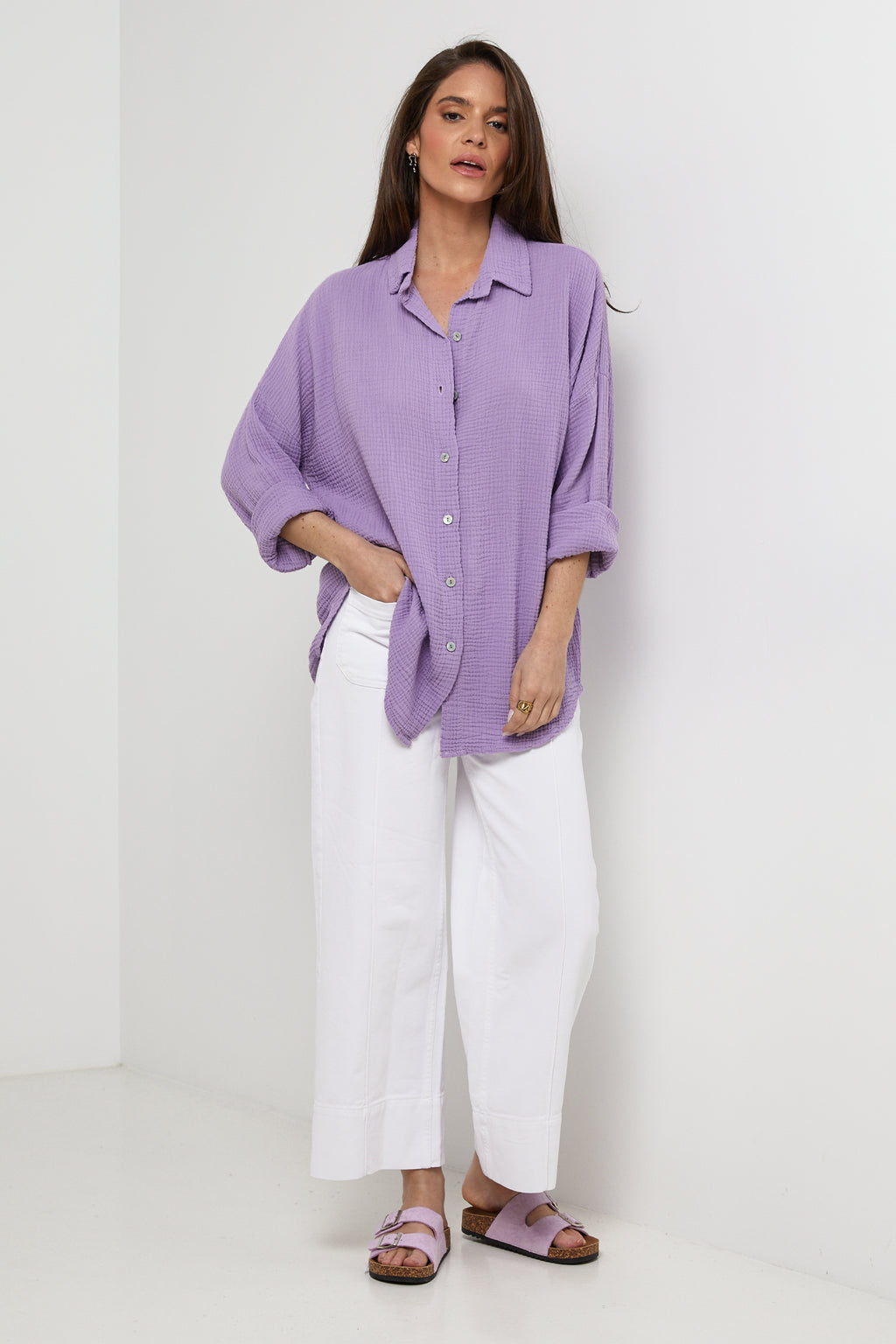 Chemise - Violet - Femme
