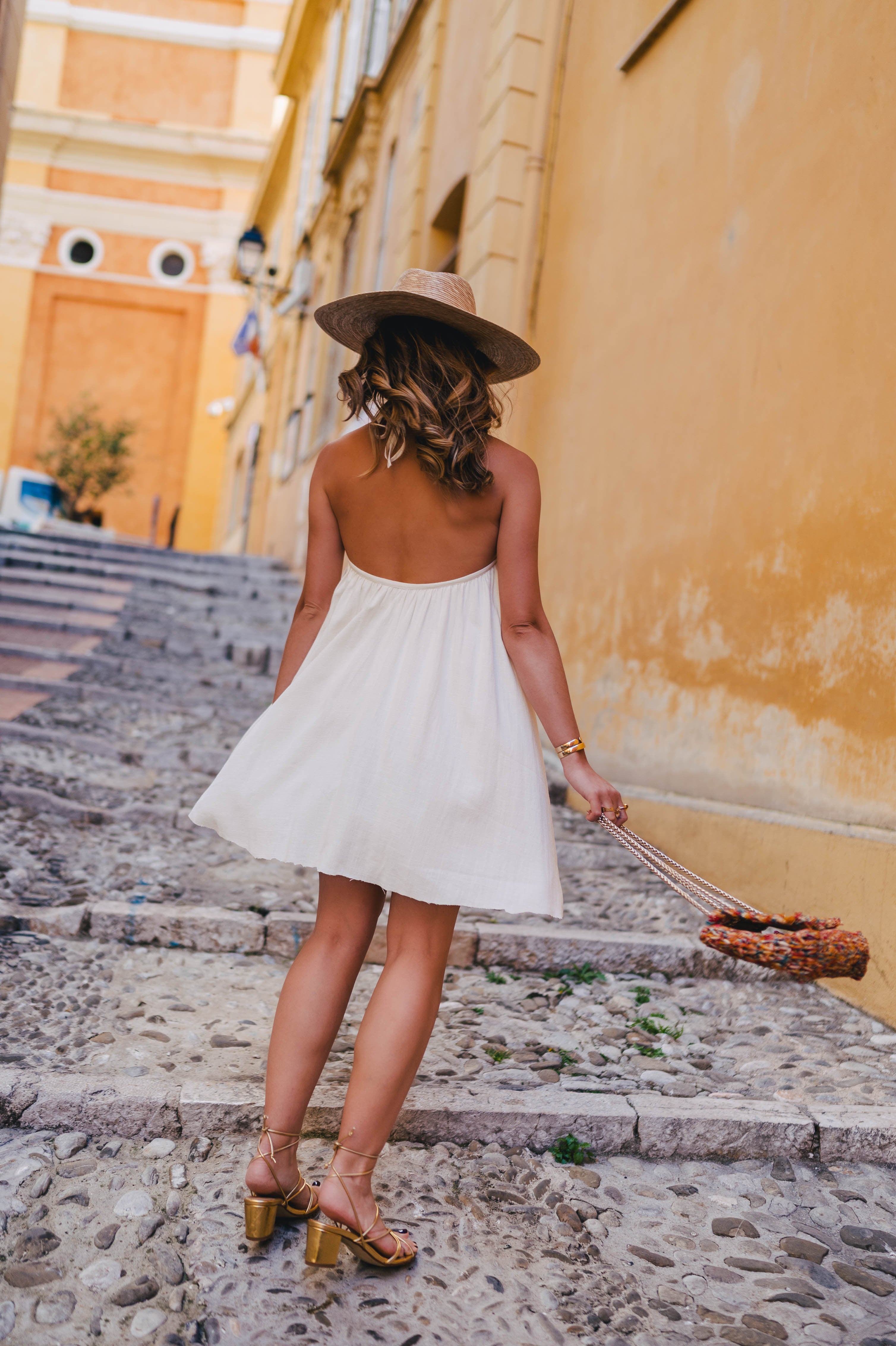 Vestido Nanette Lino Viscosa Blanco