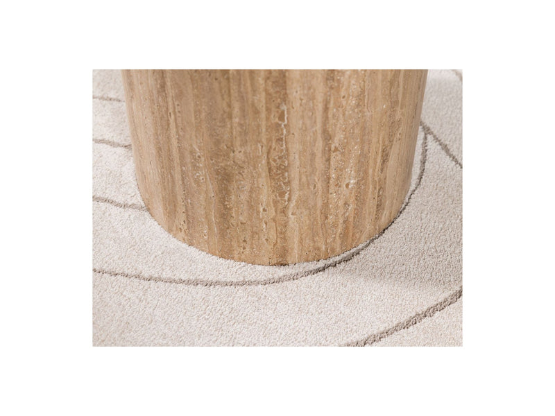 Table Basse - Boecia - Travertin Naturel - 2 Tailles