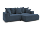 Atilla - Canapé D'Angle Convertible Coffre - Tissu Chiné - Angle Droit