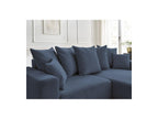 Atilla - Canapé D'Angle Convertible Coffre - Tissu Chiné - Angle Droit
