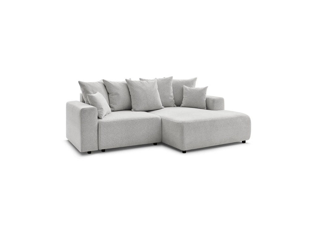 Atilla - Canapé D'Angle Convertible Coffre - Tissu Chiné - Angle Droit