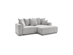 Atilla - Canapé D'Angle Convertible Coffre - Tissu Chiné - Angle Droit