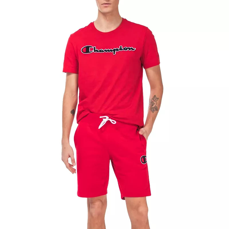 T-Shirt Champion Crewneck - Rouge