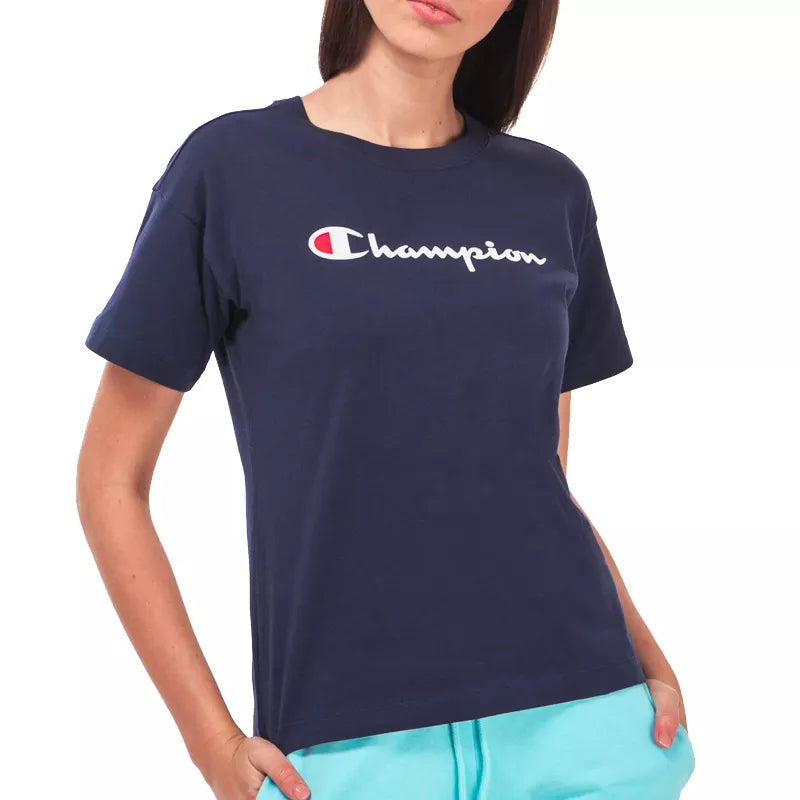 T-Shirt Champion Crewneck - Bleu