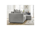 Atilla - Canapé D'Angle Convertible Coffre - Tissu Chiné - Angle Droit