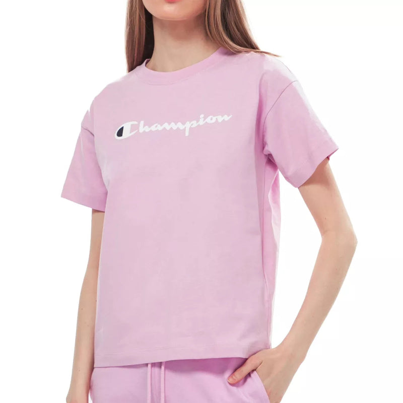 T-Shirt Champion Crewneck - Rose