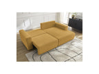 Atilla - Canapé D'Angle Convertible Coffre - Tissu Chiné - Angle Droit