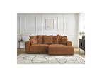 Atilla - Canapé D'Angle Convertible Coffre - Tissu Chiné - Angle Droit