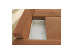 Atilla - Canapé D'Angle Convertible Coffre - Tissu Chiné - Angle Droit