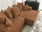 Atilla - Canapé D'Angle Convertible Coffre - Tissu Chiné - Angle Droit