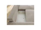 Atilla - Canapé D'Angle Convertible Coffre - Tissu Chiné - Angle Droit
